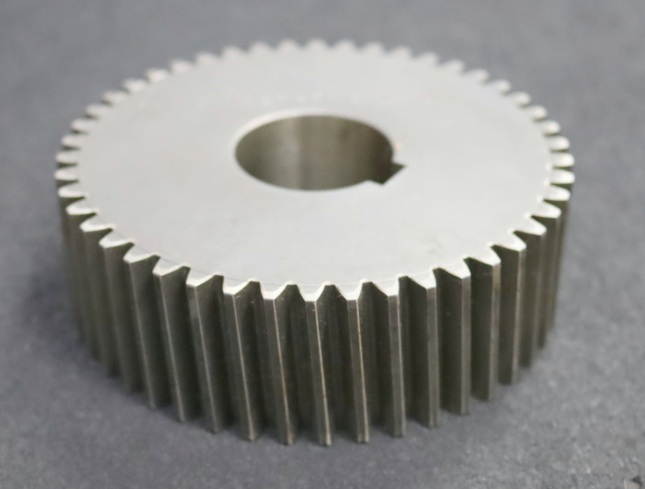 Bild des Artikels Zahnrad-502-P-N3/1-R4-46x2,58-Zähnezahl-46-Modul-m-=-2,58-Schrägverzahnt-links