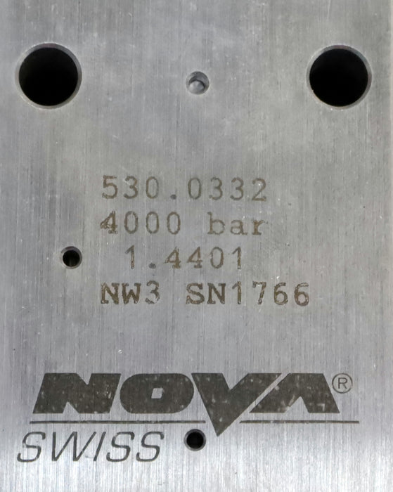 Bild des Artikels NOVA-Werke-Hochdruckventil-4000bar-Type-530.0332-Edelstahl-1.4401-NW3-SN1766
