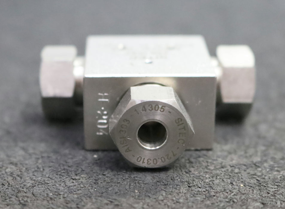 Bild des Artikels SITEC-T-Stück-mit-2-Abgängen-4000bar-DN3-Edelstahl-1.4571-AISI-316-T-unbenutzt