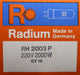 Bild des Artikels RADIUM-Halogenlampe-RH-2003-P-analog-OSRAM-64788-GY-16-220V-2000W-unbenutzt-OVP