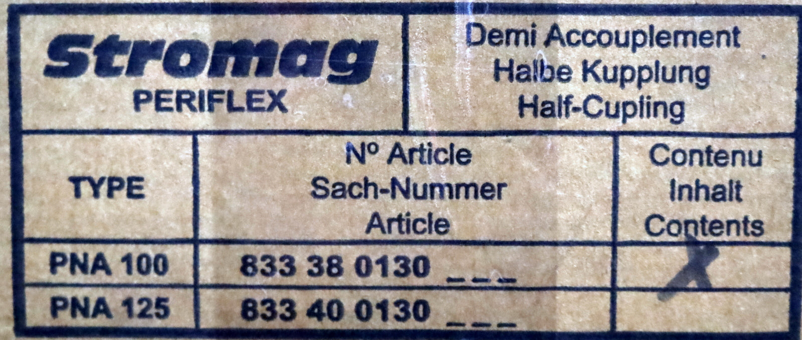 Bild des Artikels STROMAG-halbe-Wellenkupplung-PERIFLEX-PNA100-Sach-Nr.-633380130---unbenutzt