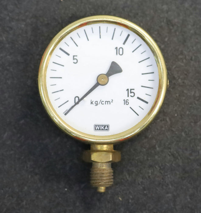 Bild des Artikels WIKA-RETRO-Manometer-Ø-62mm-mit-G1/2"-mit-Messing-Gehäuse-von-ca.-1950-unbenutzt