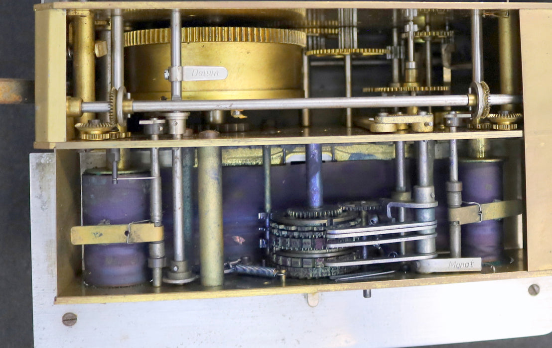 Bild des Artikels WÜRTTEMBERGISCHE-UHRENFABRIK-BÜRK-Stempeluhr-Historische-Stechuhr-Nr.-16591