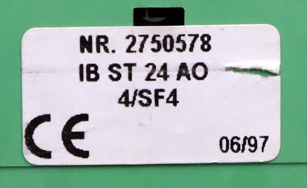 Bild des Artikels PHOENIX-CONTACT-Sockelgehäuse-IB-ST-24-AO-4/SF4-ID-2750578-ohne-Modul-gebraucht