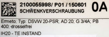 Bild des Artikels ERMETO-Schwenkverschraubung-Typ:-DSVW20-PSR-G3/4"-AD20-PB400-drosselfrei