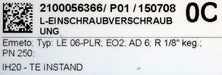 Bild des Artikels ERMETO-7x-L-Einschraubverschraubung-Typ:-LE06-PLR-R-1/8"-AD6-EO2-PN250