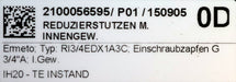 Bild des Artikels ERMETO-Reduzierstutzen-+-Innengewinde-Typ-RI-3/4"EDX1A3C-Einschraubzapfen-G-3/4"