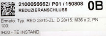 Bild des Artikels ERMETO-Reduzieranschluss-Typ:-RED-28/15-ZL-M36x2-D28/15-PN100