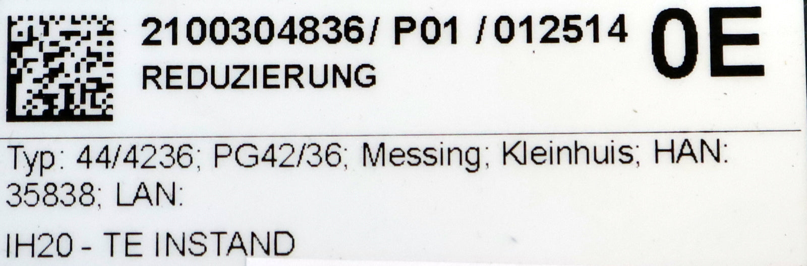 Bild des Artikels KLEINHUIS-17x-Reduzierung-Typ:-44/4236-PG42/36-Material-Messing-HAN:-35838