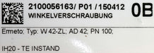 Bild des Artikels ERMETO-Winkelverschraubung-Typ:-W-42-ZL-AD42-Gewinde-Ø-51,8mm-PN100-unbenutzt