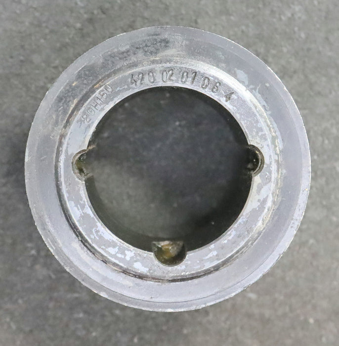 Bild des Artikels Stahl-Zahnscheibe-Pulley-mit-beidseitiger-Bordscheibe-20-H-150-Z=20-Profil:-H