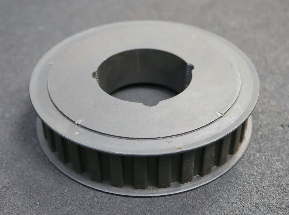 Bild des Artikels Stahl-Zahnscheibe-Pulley-mit-beidseitiger-Bordscheibe-32-H-100-Z=32-Profil:-H-
