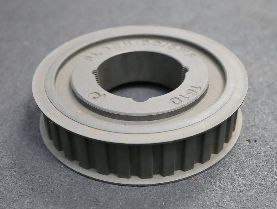 Bild des Artikels Stahl-Zahnscheibe-Pulley-mit-beidseitiger-Bordscheibe-32-H-100-Z=32-Profil:-H