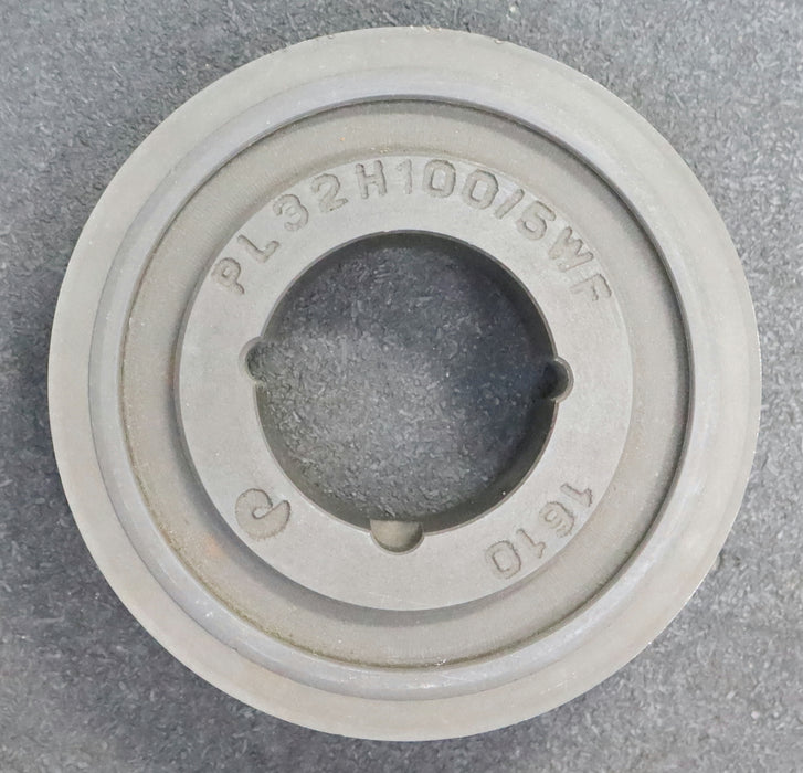 Bild des Artikels Stahl-Zahnscheibe-Pulley-mit-beidseitiger-Bordscheibe-32-H-100-Z=32-Profil:-H