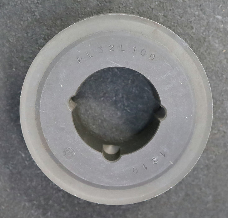 Bild des Artikels Stahl-Zahnscheibe-Pulley-mit-beidseitiger-Bordscheibe-32-L-100-Z=32-Profil:-L-