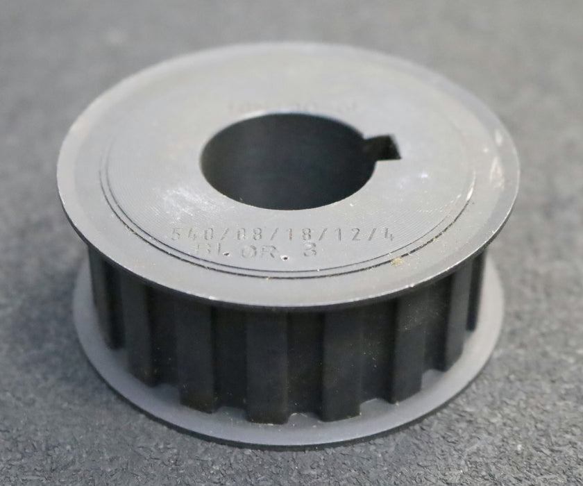 Bild des Artikels Stahl-Zahnscheibe-Pulley-mit-beidseitiger-Bordscheibe-18-H-100-Profil:-H-Z=18