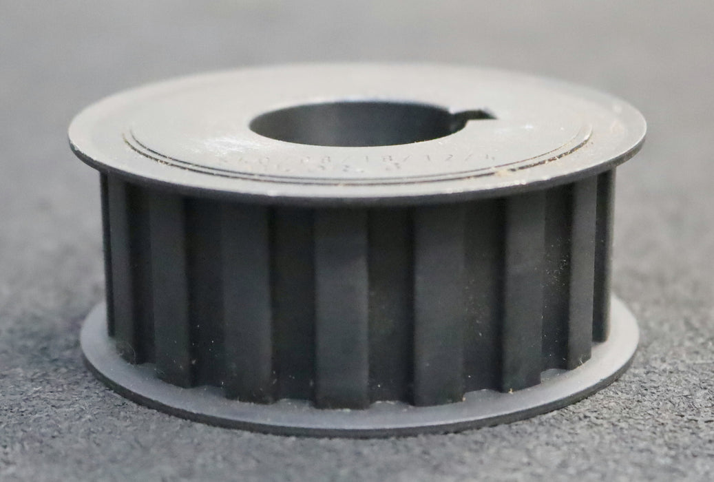 Bild des Artikels Stahl-Zahnscheibe-Pulley-mit-beidseitiger-Bordscheibe-18-H-100-Profil:-H-Z=18