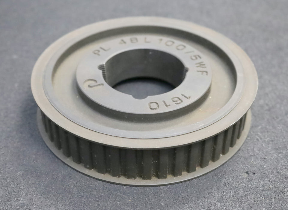 Bild des Artikels Stahl-Zahnscheibe-Pulley-mit-beidseitiger-Bordscheibe-48-L-100-Profil:-L-Z=48