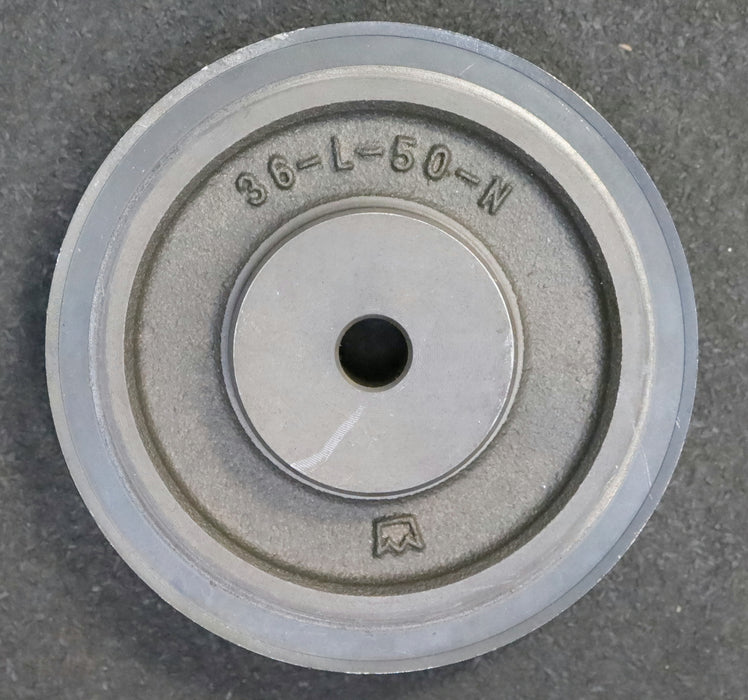 Bild des Artikels Stahl-Zahnscheibe-Pulley-mit-beidseitiger-Bordscheibe-36-L-50-Profil:-L--Z=36