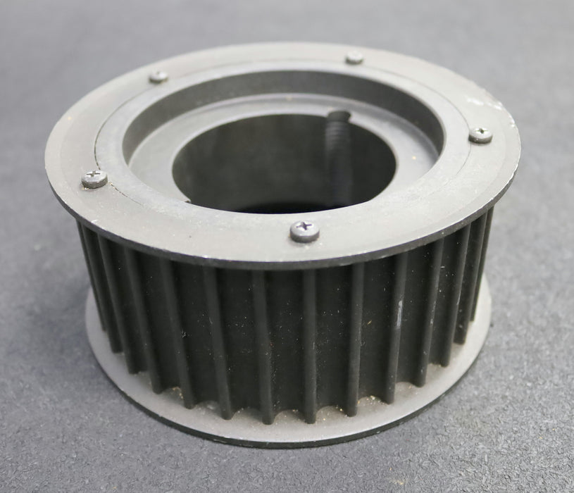 Bild des Artikels Stahl-Zahnscheibe-Pulley-mit-beidseitiger-Bordscheibe-34-14M-055-Profil:14M-Z=34