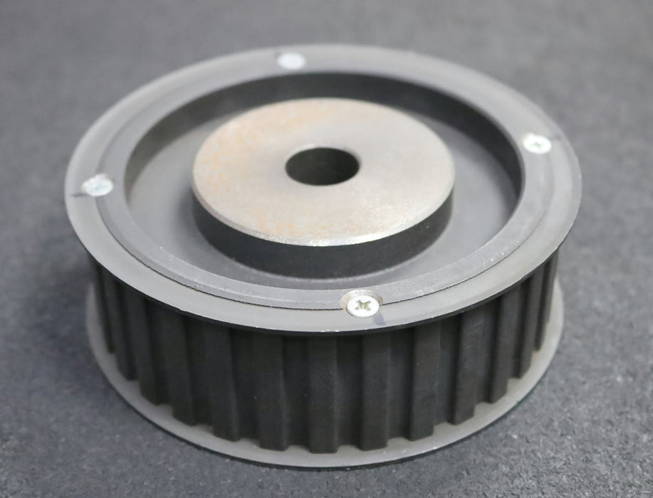 Bild des Artikels Stahl-Zahnscheibe-Pulley-mit-beidseitiger-Bordscheibe-32-H-150-Profil:-H-Z=32-