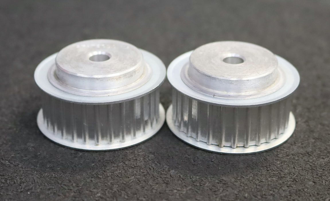 Bild des Artikels 2x-Aluminium-Zahnscheibe-mit-beidseitiger-Bordscheibe-27-AT5/30-Profil-AT5-Z=30-