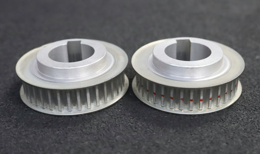 Bild des Artikels Aluminium-Zahnscheibe-mit-beidseitiger-Bordscheibe-21-T5/36-Profil:-T5-36-Zähne