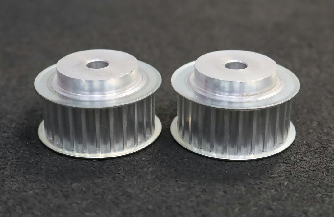 Bild des Artikels 2x-Aluminium-Zahnscheibe-mit-beidseitiger-Bordscheibe-27-T5/27-Profil:-T5-Z=27