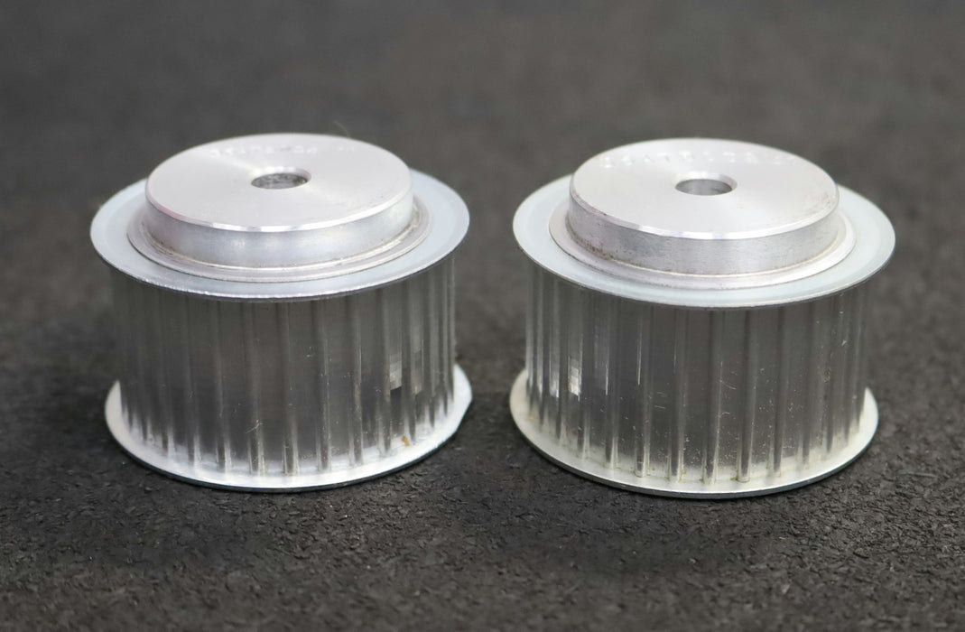 Bild des Artikels 2x-Aluminium-Zahnscheibe-mit-beidseitiger-Bordscheibe-36-AT5/32-Profil:AT5-Z=32-