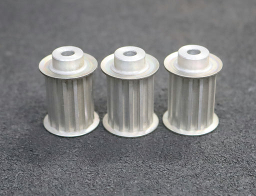 Bild des Artikels 3x-Aluminium-Zahnscheibe-mit-beidseitiger-Bordscheibe-36-T5/14-Profil:-T5-Z=14-