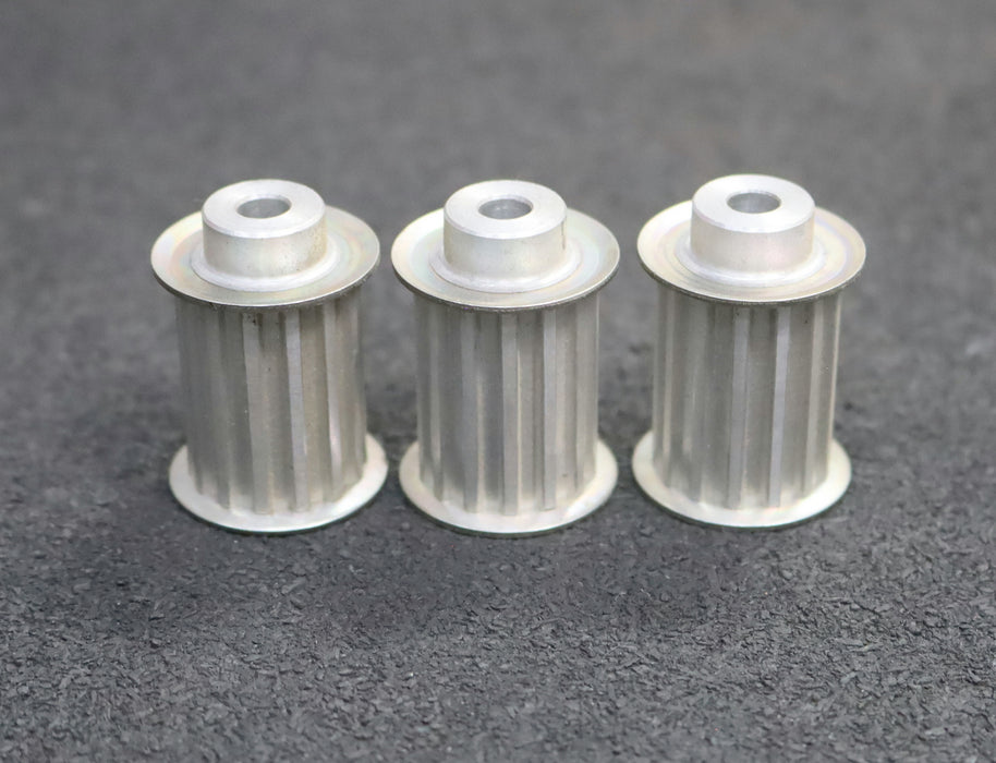 Bild des Artikels 3x-Aluminium-Zahnscheibe-mit-beidseitiger-Bordscheibe-36-T5/14-Profil:-T5-Z=14-