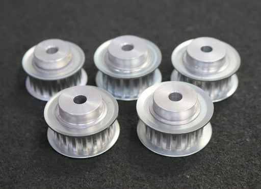 Bild des Artikels 5x-Aluminium-Zahnscheibe-mit-beidseitiger-Bordscheibe-21-T5/18-Profil:-T5-Z=18-