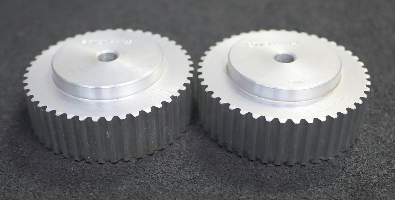 Bild des Artikels 2x-Aluminium-Zahnscheibe-Pulley-ohne-Bordscheibe-27-T5/44-Profil:-T5---44-Zähne