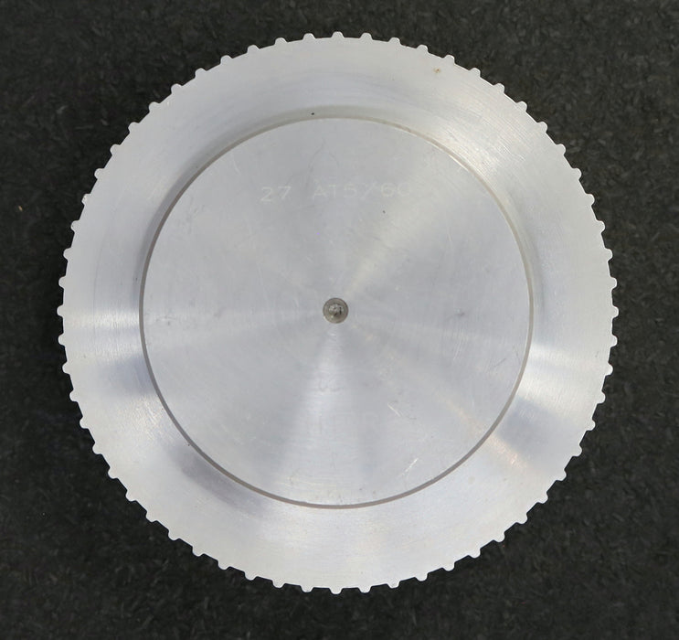 Bild des Artikels Aluminium-Zahnscheibe-Pulley-ohne-Bordscheibe-27-AT5/60-Profil:-AT5---60-Zähne