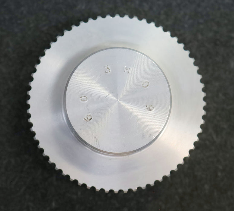 Bild des Artikels 2x-Aluminium-Zahnscheibe-Pulley-ohne-Bordscheibe-60-3M-09-Profil:-3M---60-Zähne