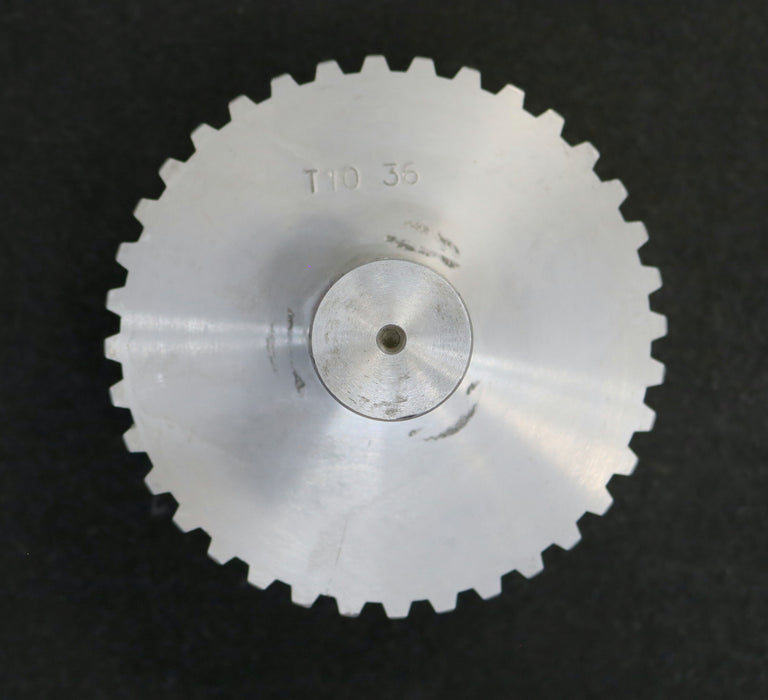 Bild des Artikels Aluminium-Zahnscheibe-Pulley-ohne-Bordscheibe-T10-36-Profil:-T10---36-Zähne