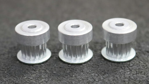 Bild des Artikels 3x-Aluminium-Zahnscheibe-mit-beidseitiger-Bordscheibe-16-T2,5/16-Profil:-T2,5