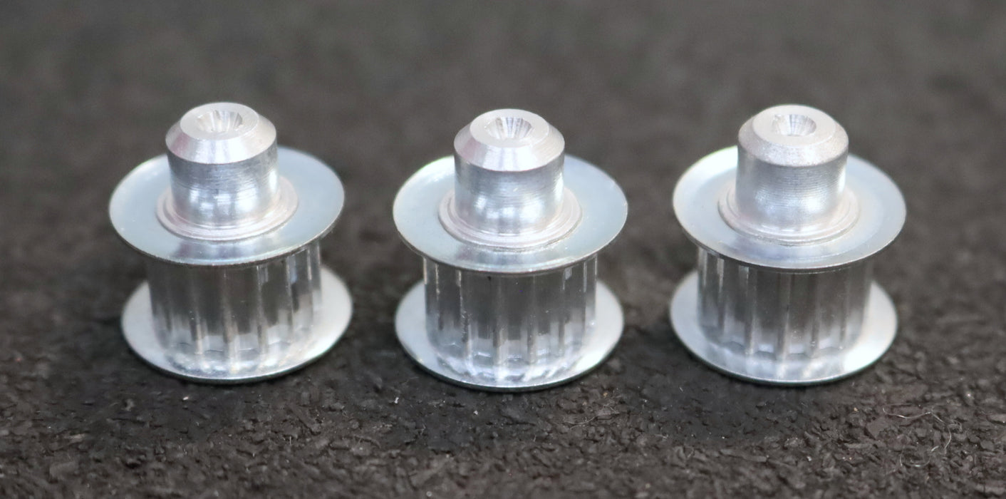 Bild des Artikels 3x-Aluminium-Zahnscheibe-mit-beidseitiger-Bordscheibe-16-T2,5/16-Profil:-T2,5
