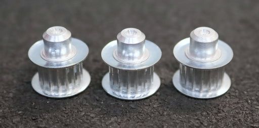 Bild des Artikels 3x-Aluminium-Zahnscheibe-mit-beidseitiger-Bordscheibe-16-T2,5/16-Profil:-T2,5