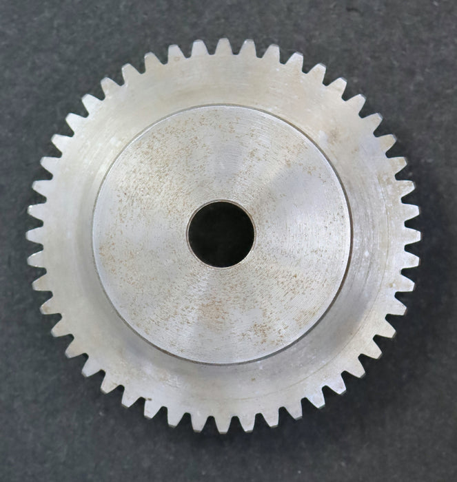 Bild des Artikels Stahl-Stirnzahnrad-Spur-gear-M2,5x48-Teilung:-7,85mm-48-Zähne-BohrungsØ-=-20mm