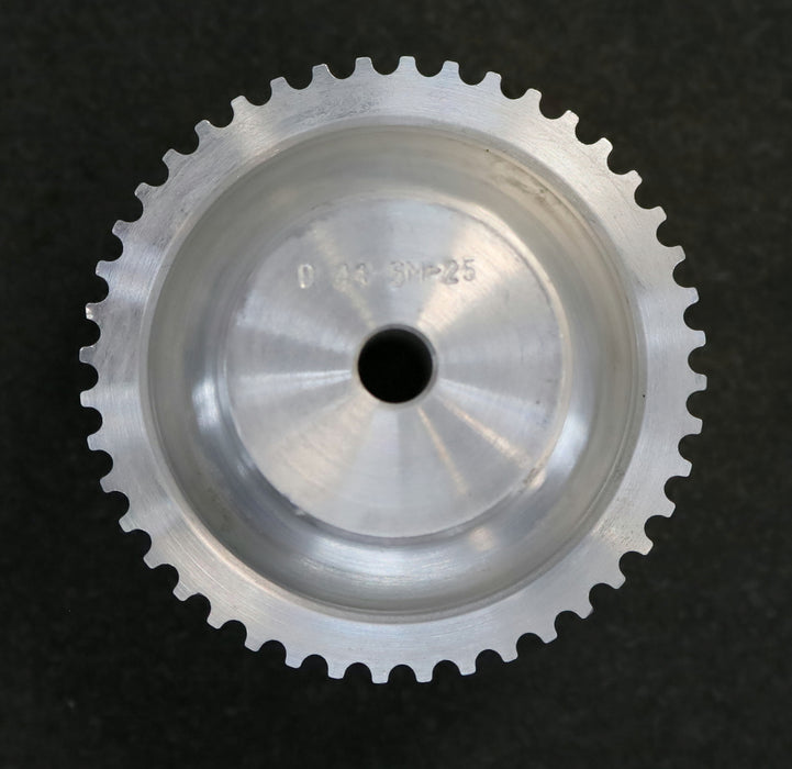 Bild des Artikels 2x-Aluminium-Zahnscheibe-Pulley-ohne-Bordscheibe-44-5M-25-Profil:-5M---44-Zähne