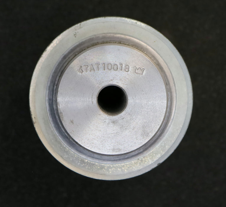 Bild des Artikels 2x-Aluminium-Zahnscheibe-mit-beidseitiger-Bordscheibe-47-AT10/18-Profil:-AT10