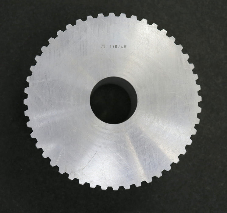 Bild des Artikels Aluminium-Zahnscheibe-Pulley-ohne-Bordscheibe-58-T10/48-Profil:-T10-48-Zähne