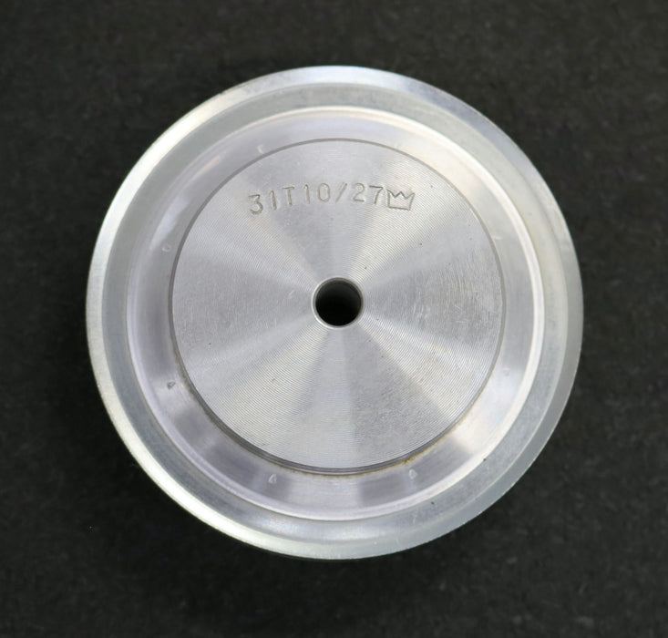 Bild des Artikels Aluminium-Zahnscheibe-mit-beidseitiger-Bordscheibe-31-T10/27-Profil:-T10-Z=27-