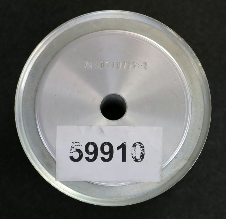 Bild des Artikels Aluminium-Zahnscheibe-mit-beidseitiger-Bordscheibe-50-T10/27-Profil:-T10-Z=27-