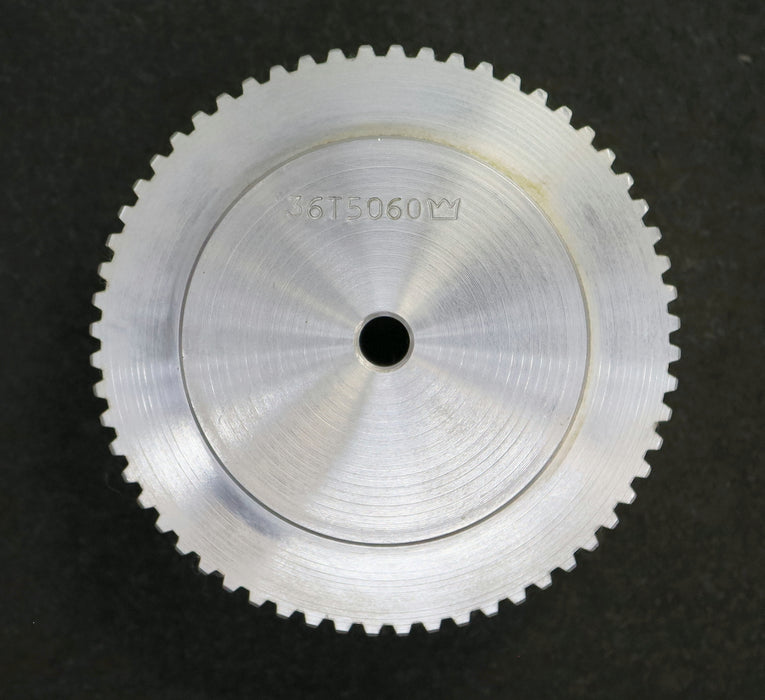 Bild des Artikels Aluminium-Zahnscheibe-Pulley-ohne-Bordscheibe-36-T5/60-Profil:-T5---60-Zähne