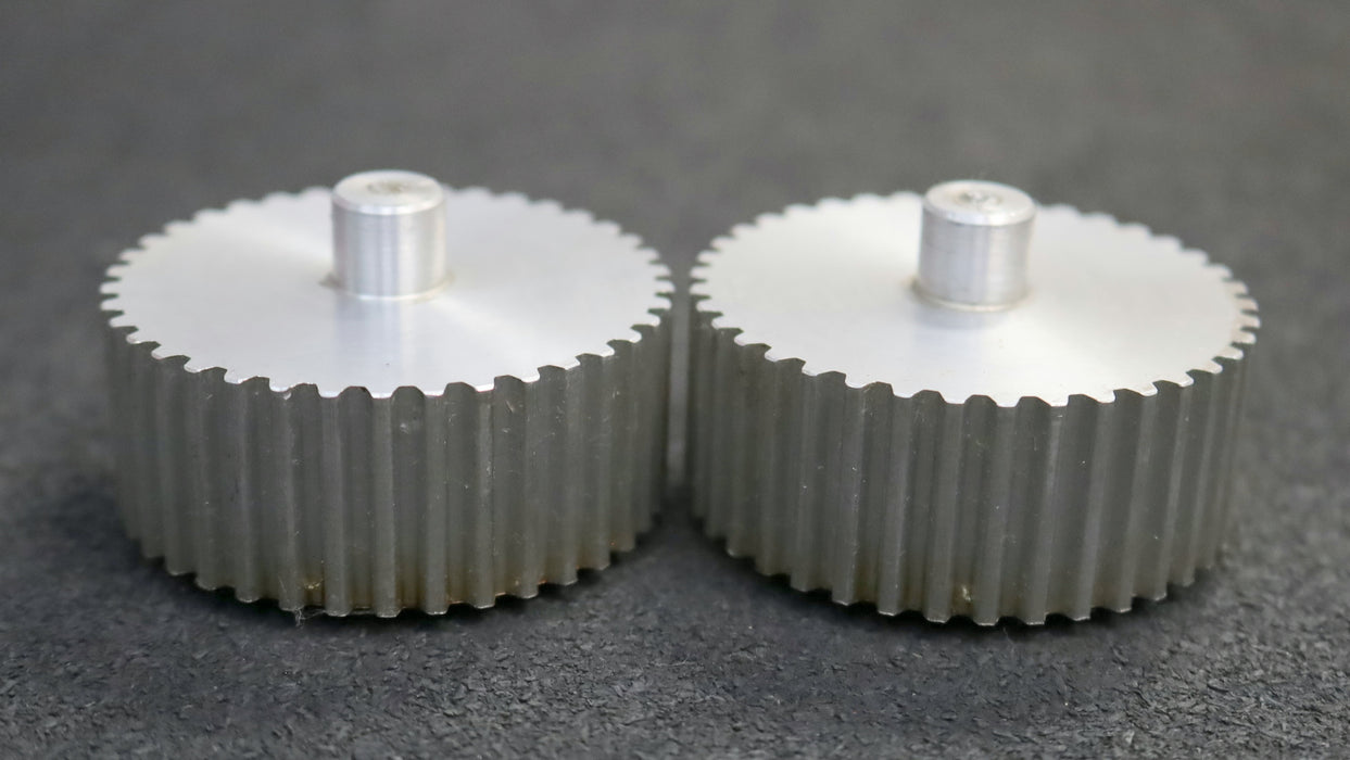Bild des Artikels 2x-Aluminium-Zahnscheibe-Pulley-ohne-Bordscheibe-T5-38-Profil:-T5---38-Zähne