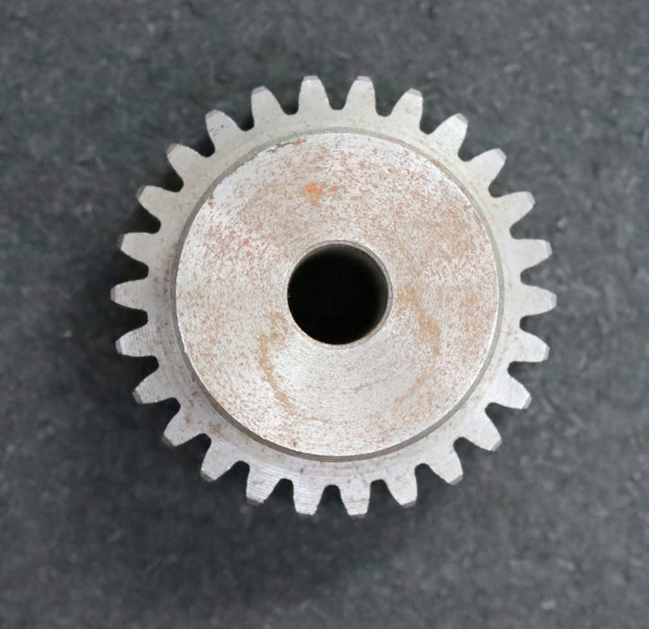 Bild des Artikels Stahl-Stirnzahnrad-Spur-gear-M2x26-Teilung:-6,28mm---26-Zähne-BohrungsØ-=-12mm