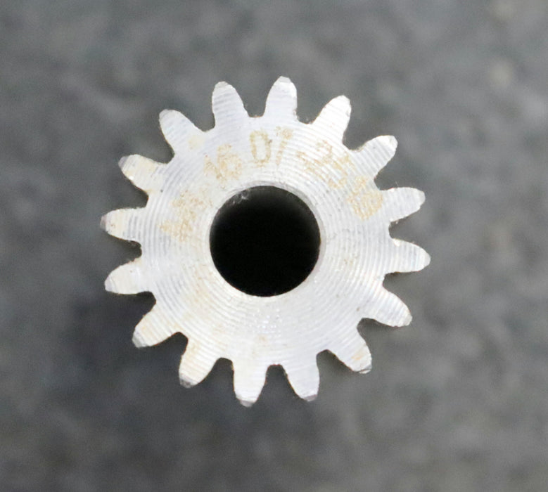 Bild des Artikels 3x-Stahl-Stirnzahnrad-Spur-gear-M1x16-Teilung:-3,14mm---16-Zähne-BohrungsØ-=-6mm