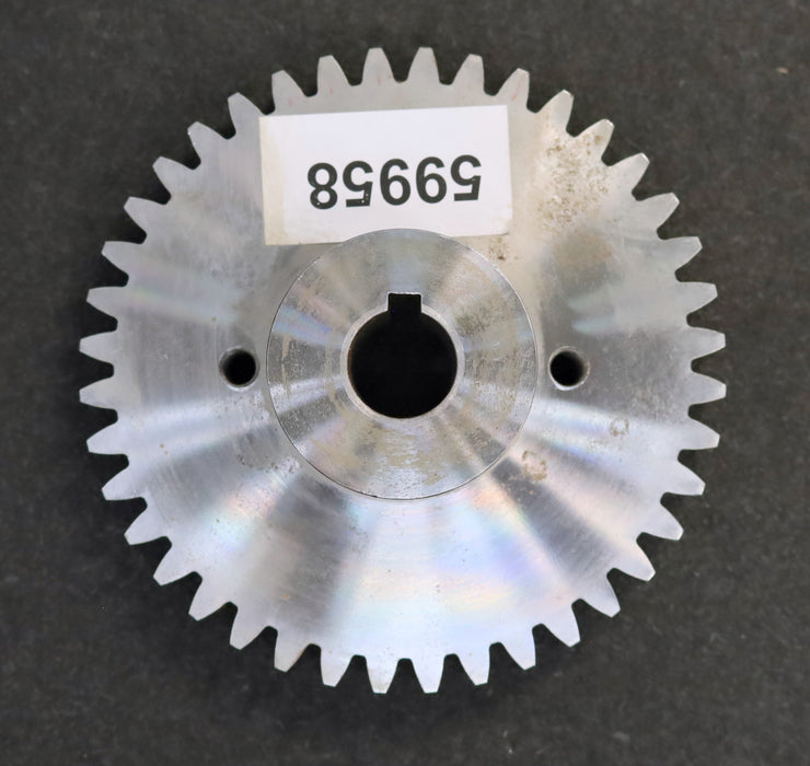 Bild des Artikels Stahl-Kettenrad-Sprocket-06B-1-Teilung:-9,525mm-Z=40-Bohrungs-mit-Dinnut-=-20mm